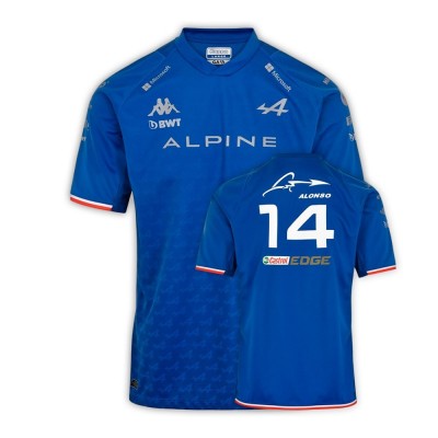 Maglietta Fernando Alonso Alpine F1 per bambini