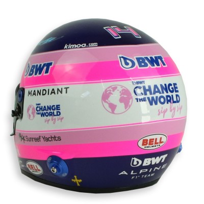 Mini Helmet 1:2 Fernando Alonso 'Alpine 2022'