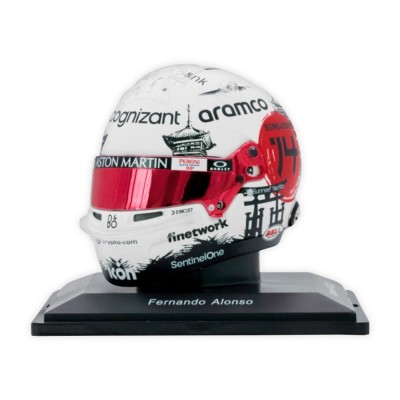 Casco Mini Helmet 1:5 Fernando Alonso 'Aston Martin 2023' GP