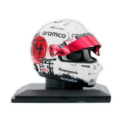 Mini Capacete 1:5 Fernando Alonso 'Aston Martin 2023' GP